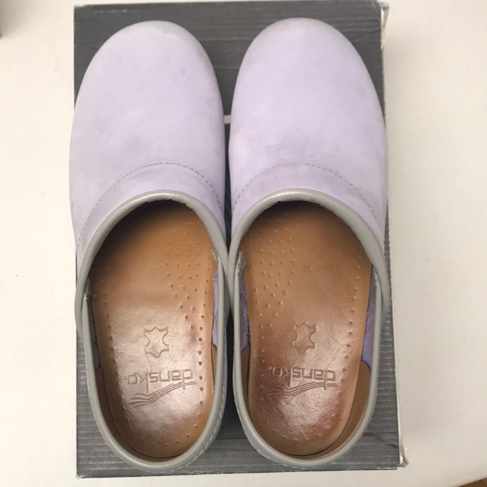 Dansko Lilac Nubuck Professional Clogs